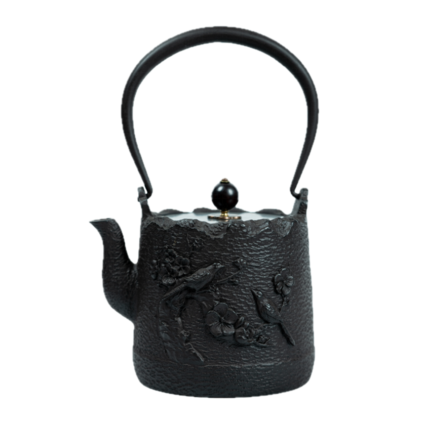 Joyful Magpie Iron Teapot