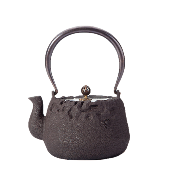 Mountain Abundance Cast Iron Teapot - 1.2L with Crab Accent